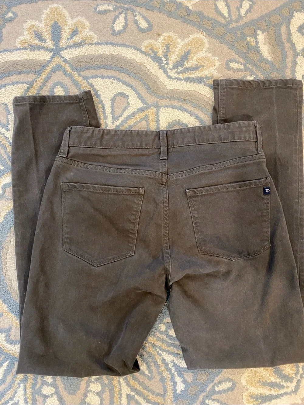 7 Diamonds Men Jeans Slim Straight in Brown